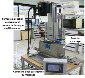 Photo du dispositif expérimental de malaxage
